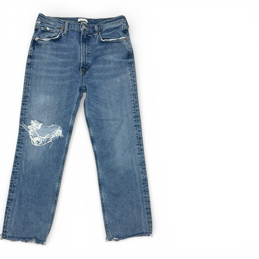 Citizens of Humanity Daphne Crop High -Rise Straight Distressed Jean size 29 - Picture 7 of 11